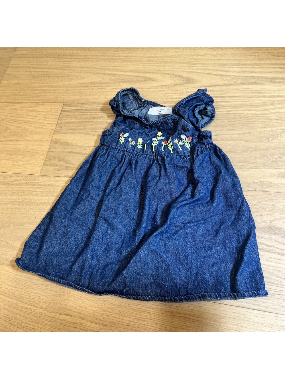 Samara Baby Denim blue Denim Dress – Size 18-24 months